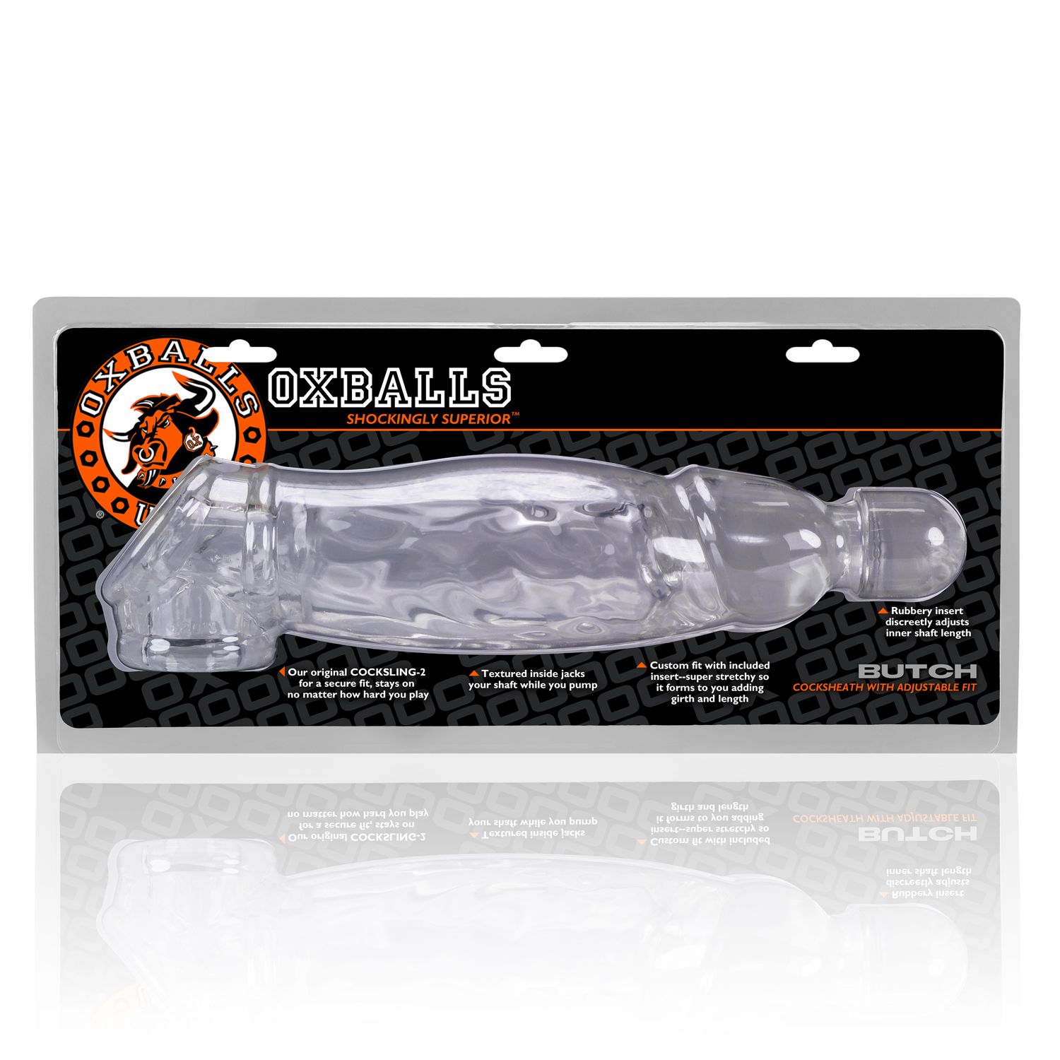 OXBALLS BUTCH veiny cocksheath CLEAR