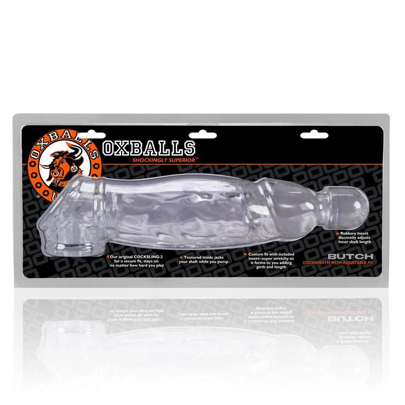 OXBALLS BUTCH veiny cocksheath CLEAR OXBALLS BUTCH veiny cocksheath CLEAR
