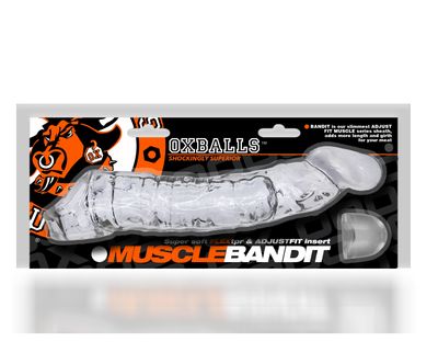 OXBALLS MUSCLE BANDIT slimmest fit cocksheath CLEAR OXBALLS MUSCLE BANDIT slimmest fit cocksheath CLEAR
