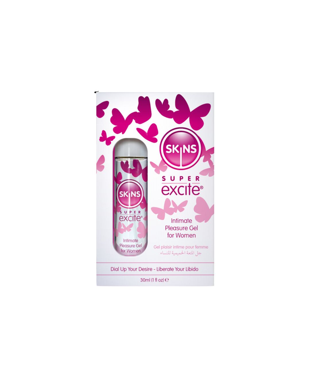 SKINS SUPER EXCITE CLITORAL STIMULATION GEL 1 FL OZ (30ML)