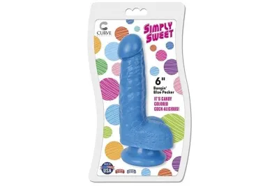Simply Sweet 6" Bangin' Blue Pecker
