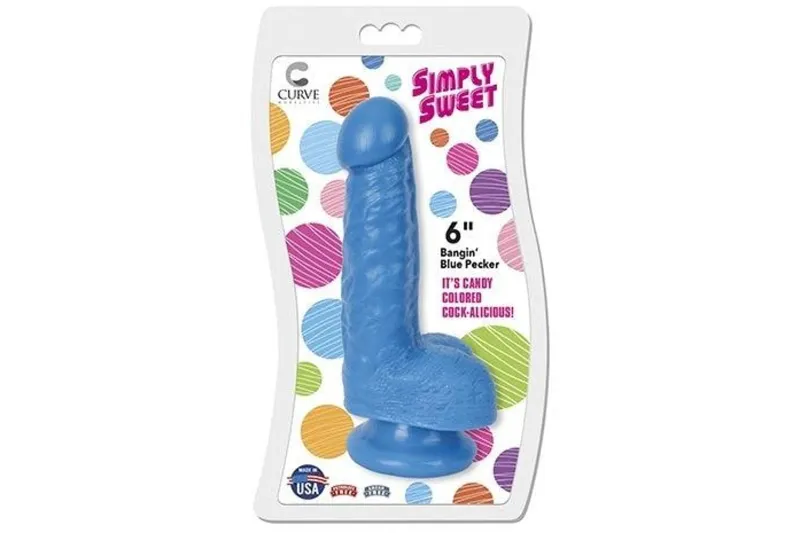 Simply Sweet 6" Bangin' Blue Pecker