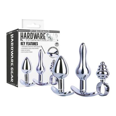 HARDWARE GEAR METAL BUTT PLUG KIT MINI HARDWARE GEAR METAL BUTT PLUG KIT MINI