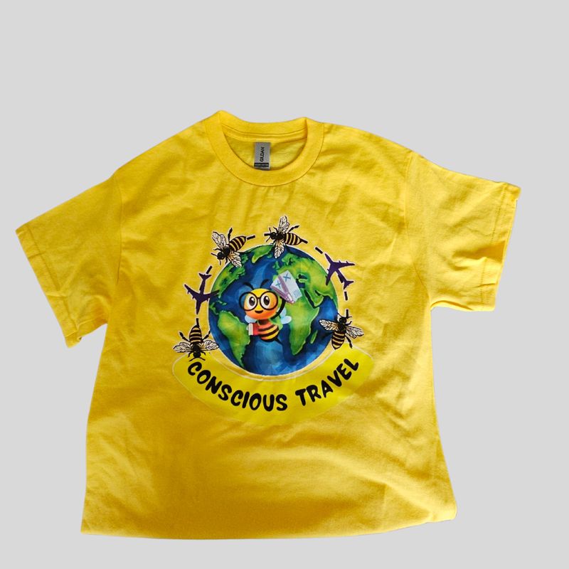 Conscious Travel Tee (Yellow)