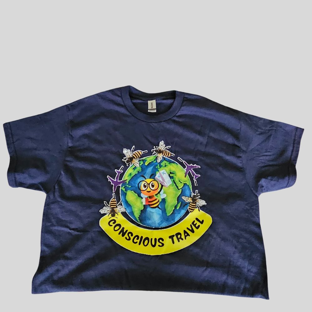 Conscious Travel Tee (Navy Blue)