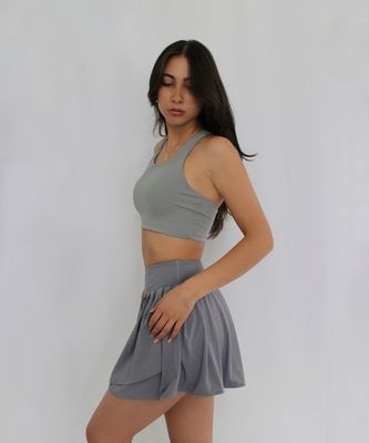REFINE - Essential Asymmetric Top - Gray - Medium