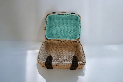 Brown suitcase