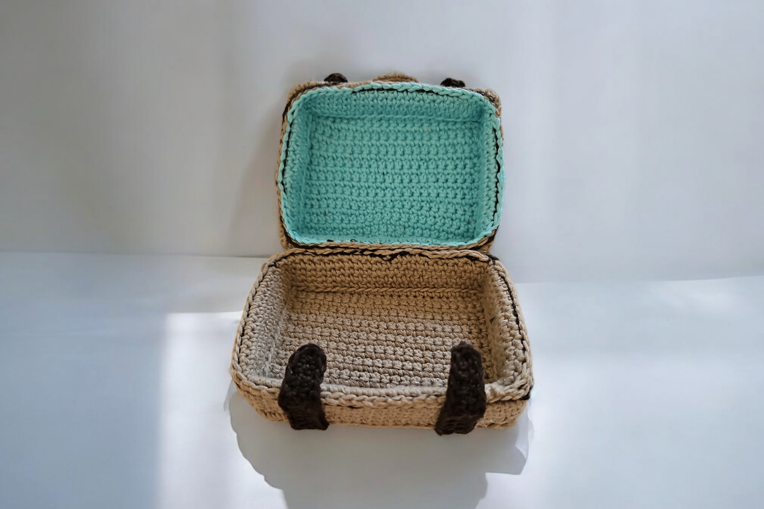 Brown suitcase