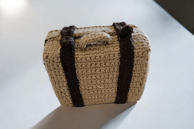 Brown suitcase