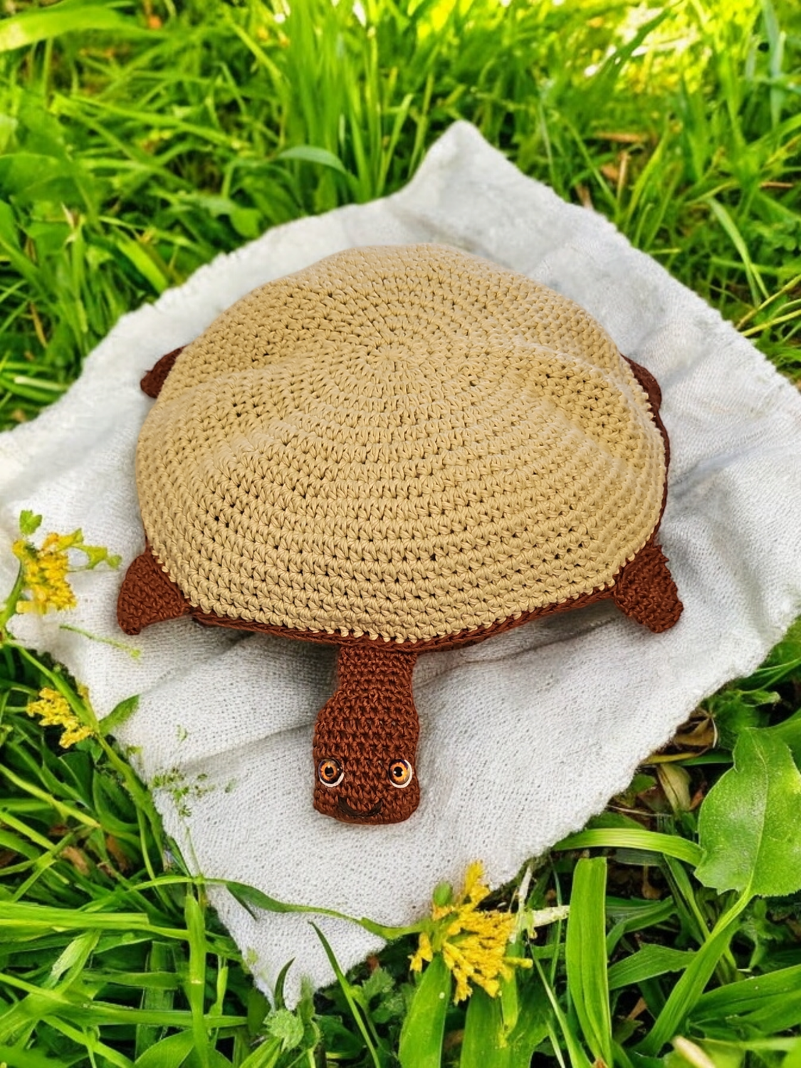 Crochet turtle memory game