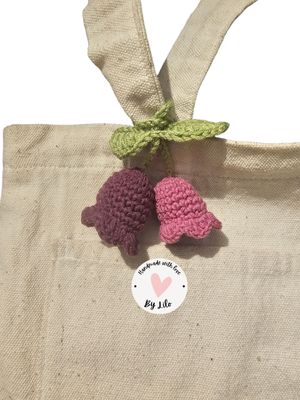 Tulip bag charm