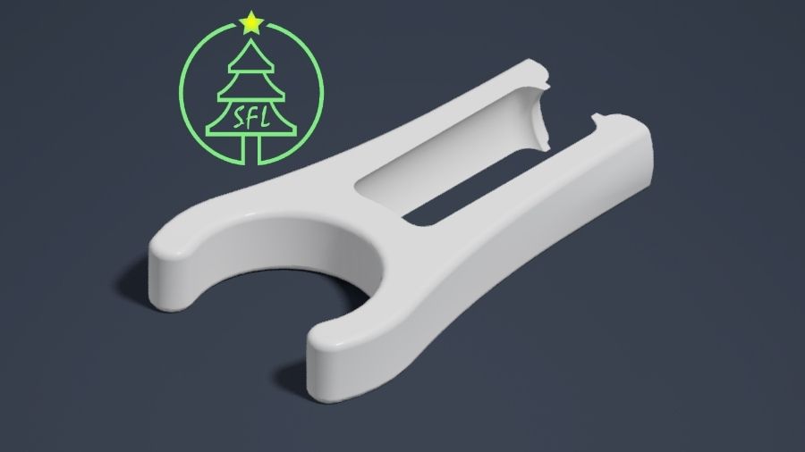 PPC (Pixel Pipe Clip), Pipe Type Selection: PVC, Pipe Size Selection: 1/2&quot;, Locking Pin Option: Standard (No Locking Pin)