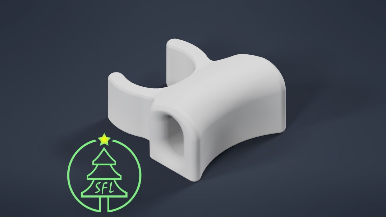 Bullet Pixel Tree Clip, Clipe Size Selection: Small (15mm radius)