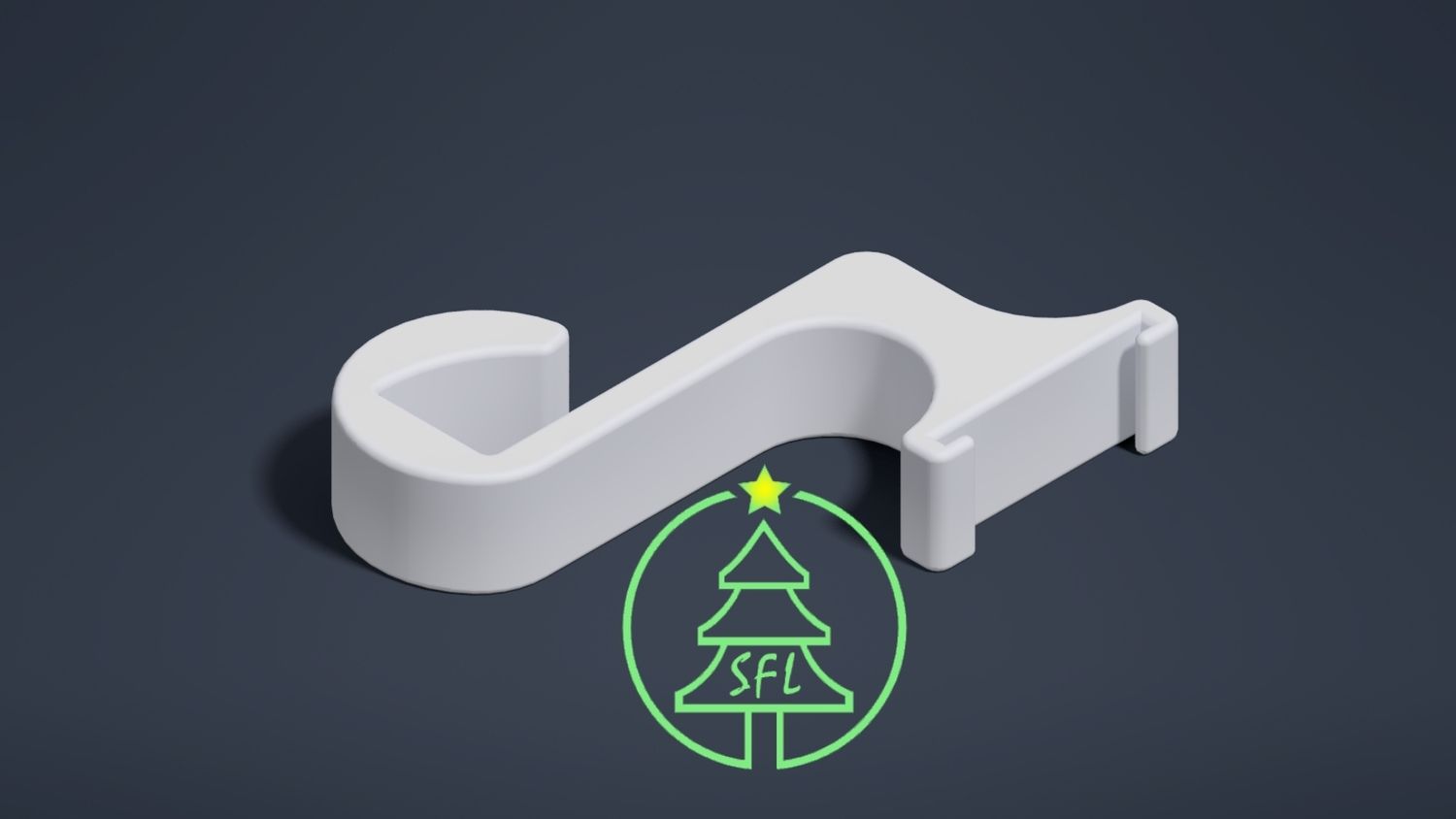 Standard Pixel Strip Gutter Clip, Zip Tie Channel Selection: Without Zip Tie Channel