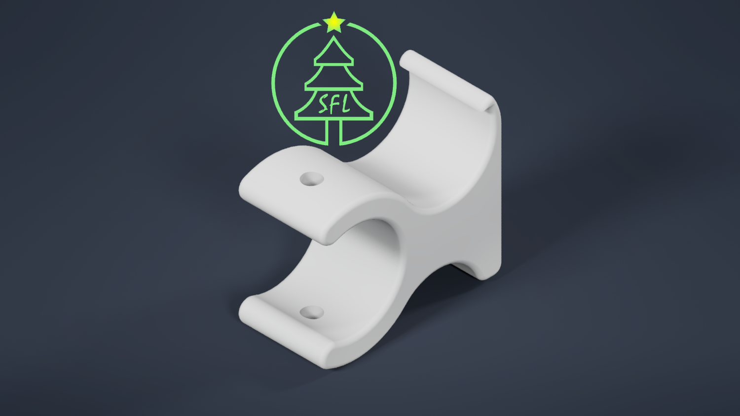 Pipe to Vinyl Siding Bracket, Clip Style Selection: Open Clip, Pipe Direction Selection: Standard, Length Selection: 30mm
