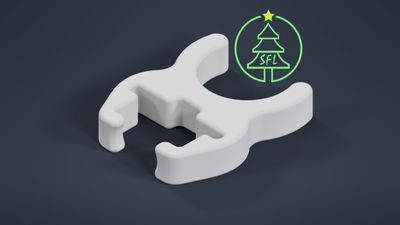 Square Pixel Pipe Clip