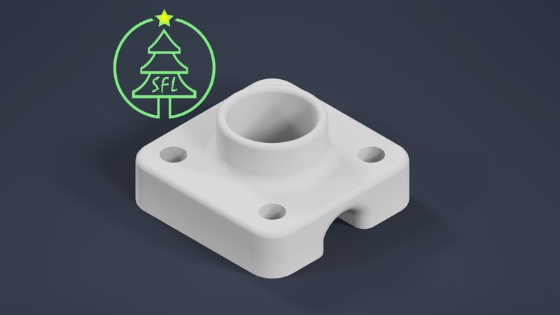 Bullet Pixel Square Mounting Base