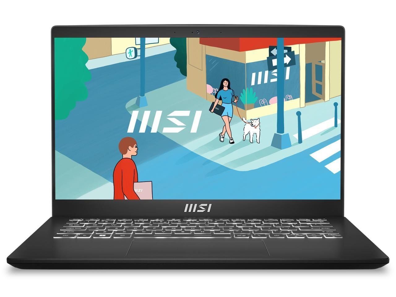 MSI Modern 14 14&quot; Ultra Thin and Light Laptop AMD Ryzen 7-7730U UMA 16GB 512GB NVMe SSD Win 11 Home