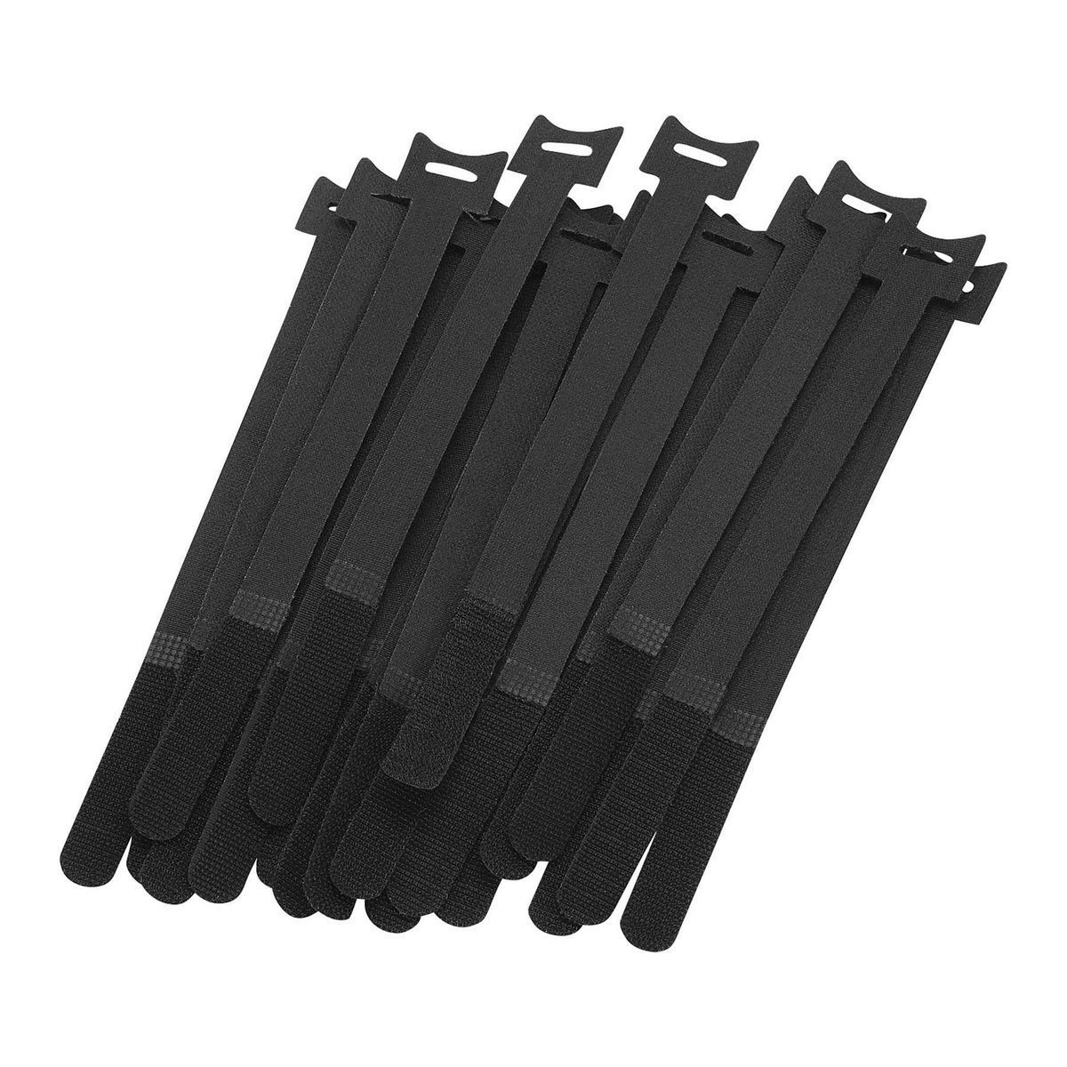 10 in. Hook &amp; Loop Cable Ties, 20 Pack