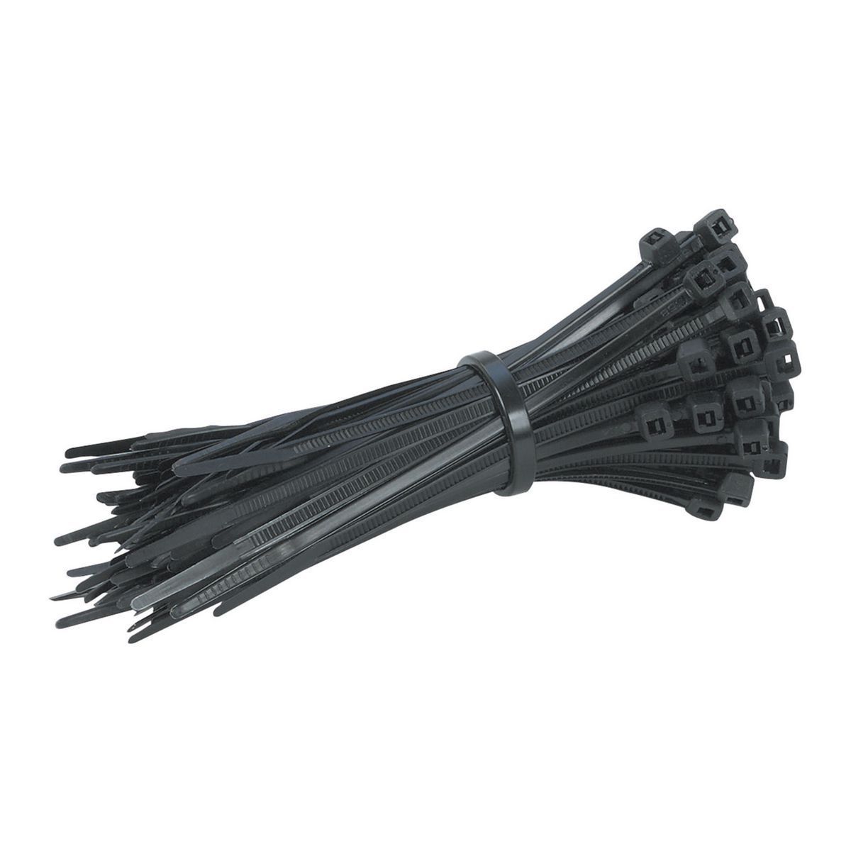 5 in. UV-Resistant Black Cable Ties, 100-Pack