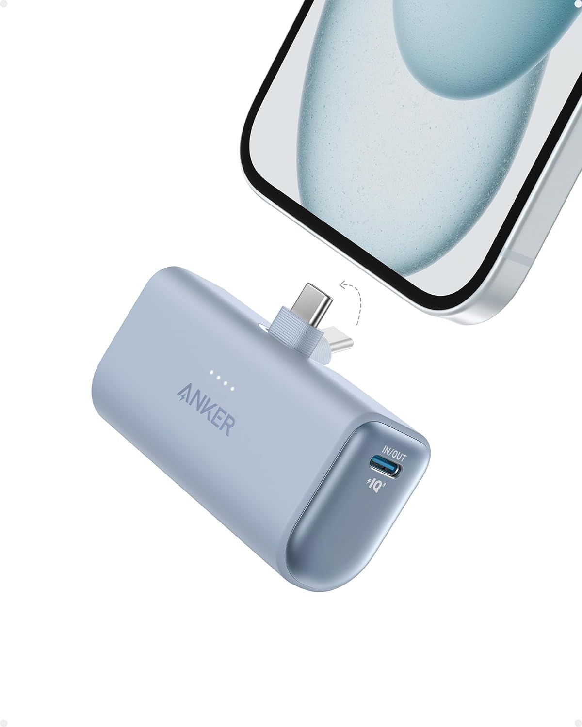 Anker Nano Power Bank with Built-in Foldable USB-C Connector
