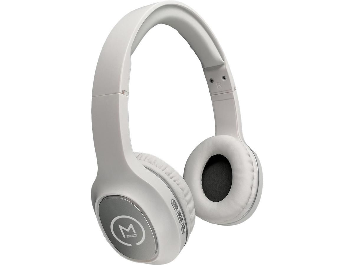 MORPHEUS 360 TREMORS WIRELESS ON-EAR HEADPHONES - BLUETOOTH 5.0 HEADSET WITH MICROPHONE STEREO WIREDWIRELESS 32 OHM WHITE
