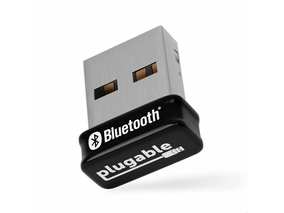 Plugable USB Bluetooth Adapter for PC, Bluetooth 5.0 Dongle Compatible with Windows, Add 7 Devices: Headphones, Speakers, Keyboard, Mouse, Printer and More