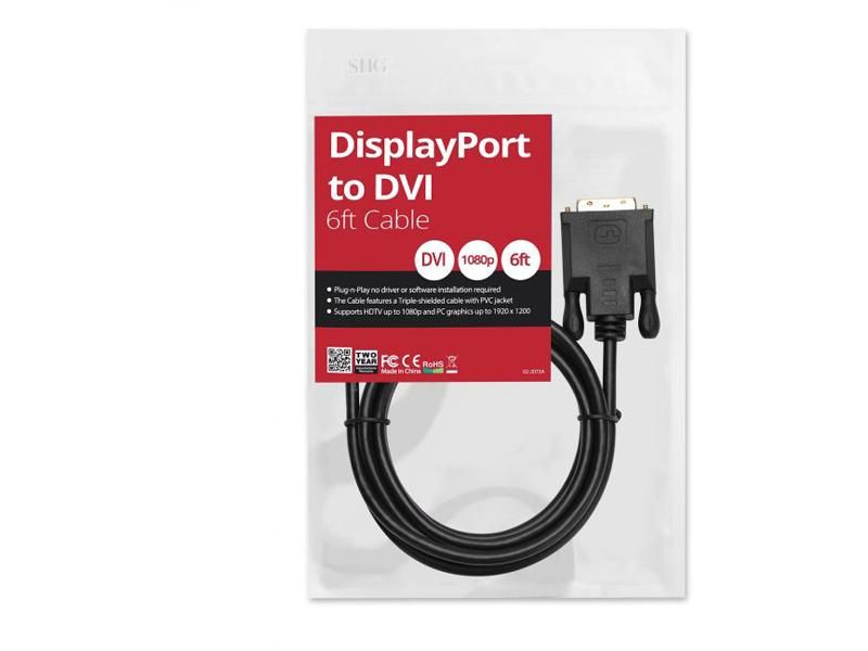 SIIG DisplayPort to DVI Cable - 6ft