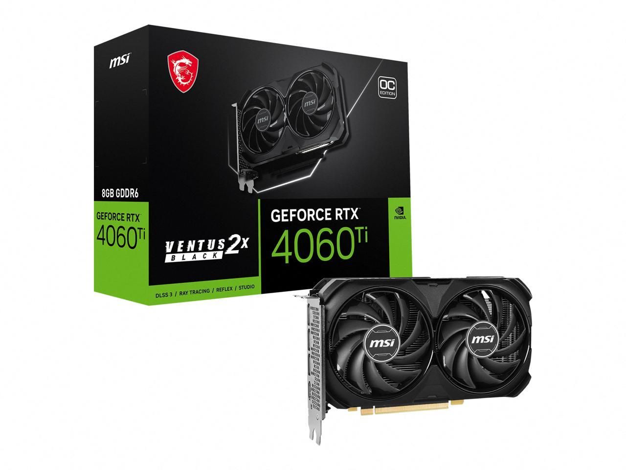 MSI Ventus GeForce RTX 4060 Ti 8GB GDDR6