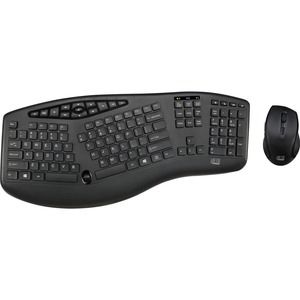 Adesso TruForm Wireless Ergonomic Keyboard And Optical Mouse