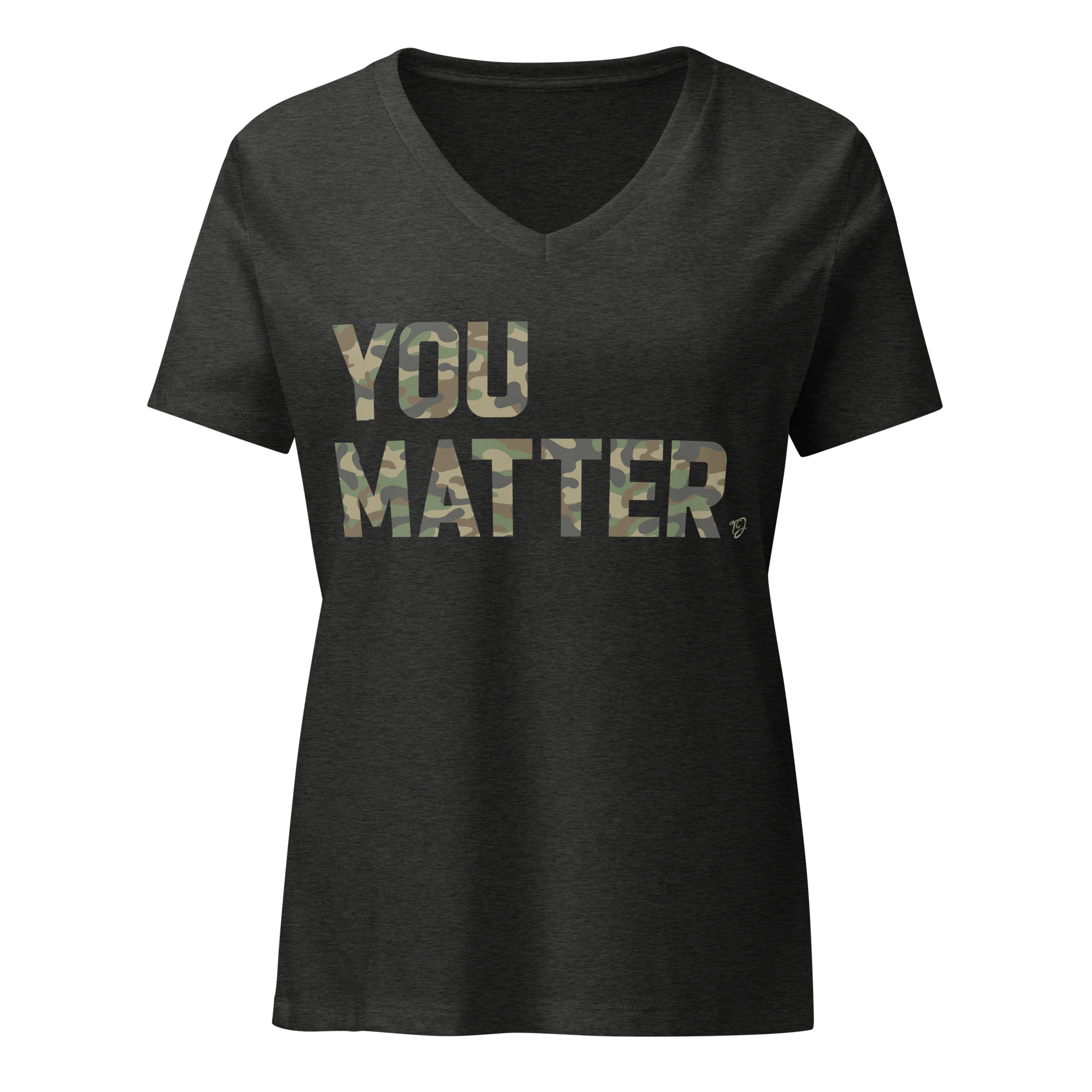 Women’s relaxed v-neck t-shirt - You Matter