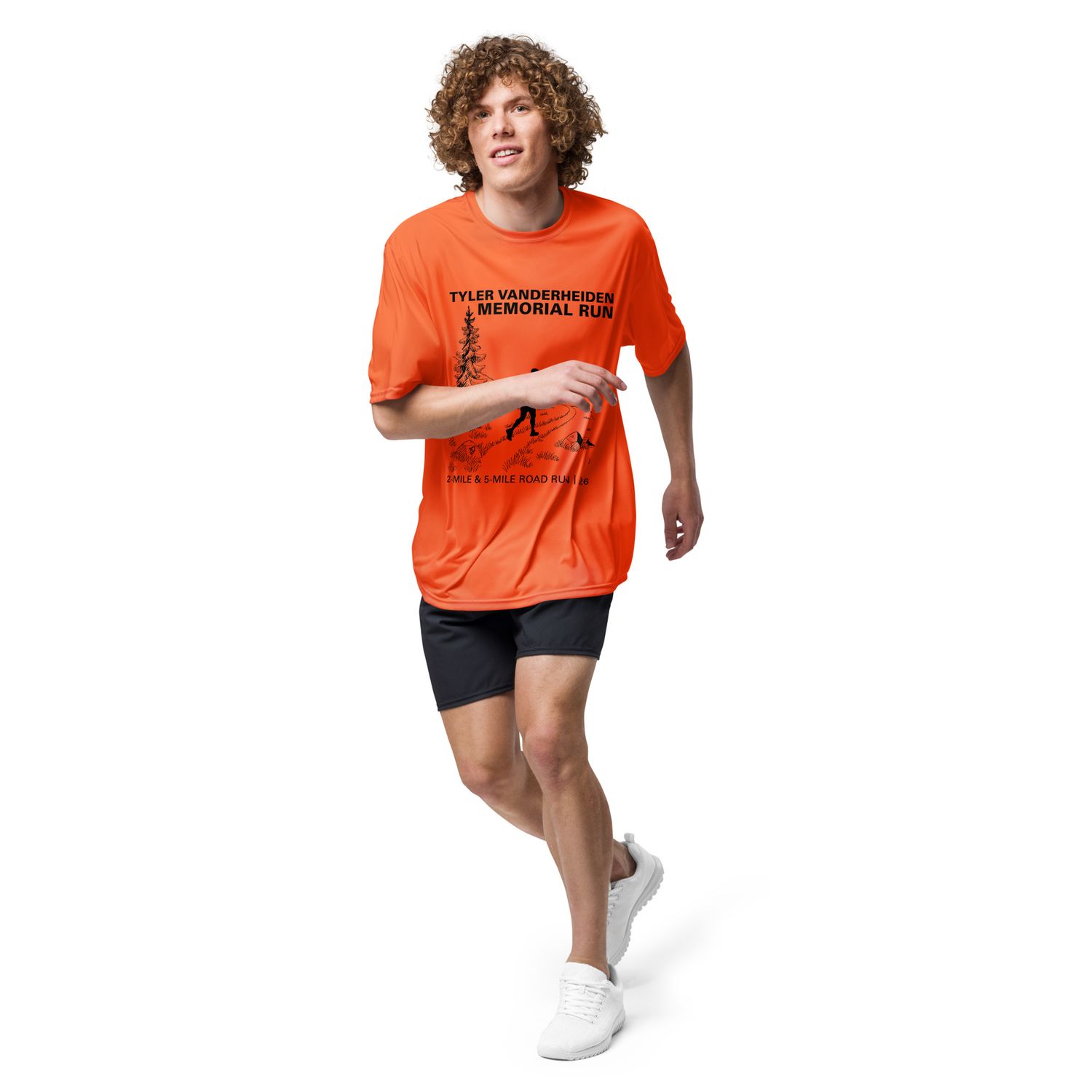 20206 Unisex performance crew neck t-shirt-black font