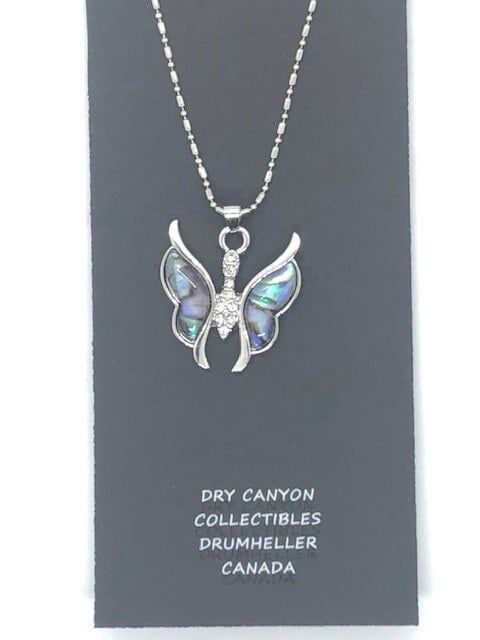 Abalone Necklace Butterfly WBA051