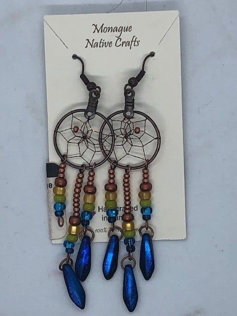 3/4&quot; DC Earring  - Blue