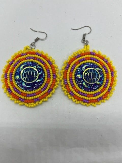 Round Cab Earrings