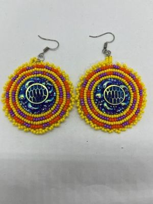 Round Cab Earrings
