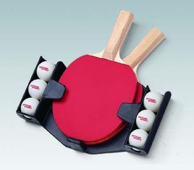 Kettler Ping Pong Set Holder &amp; 2 player paddles/ balls 7094-100