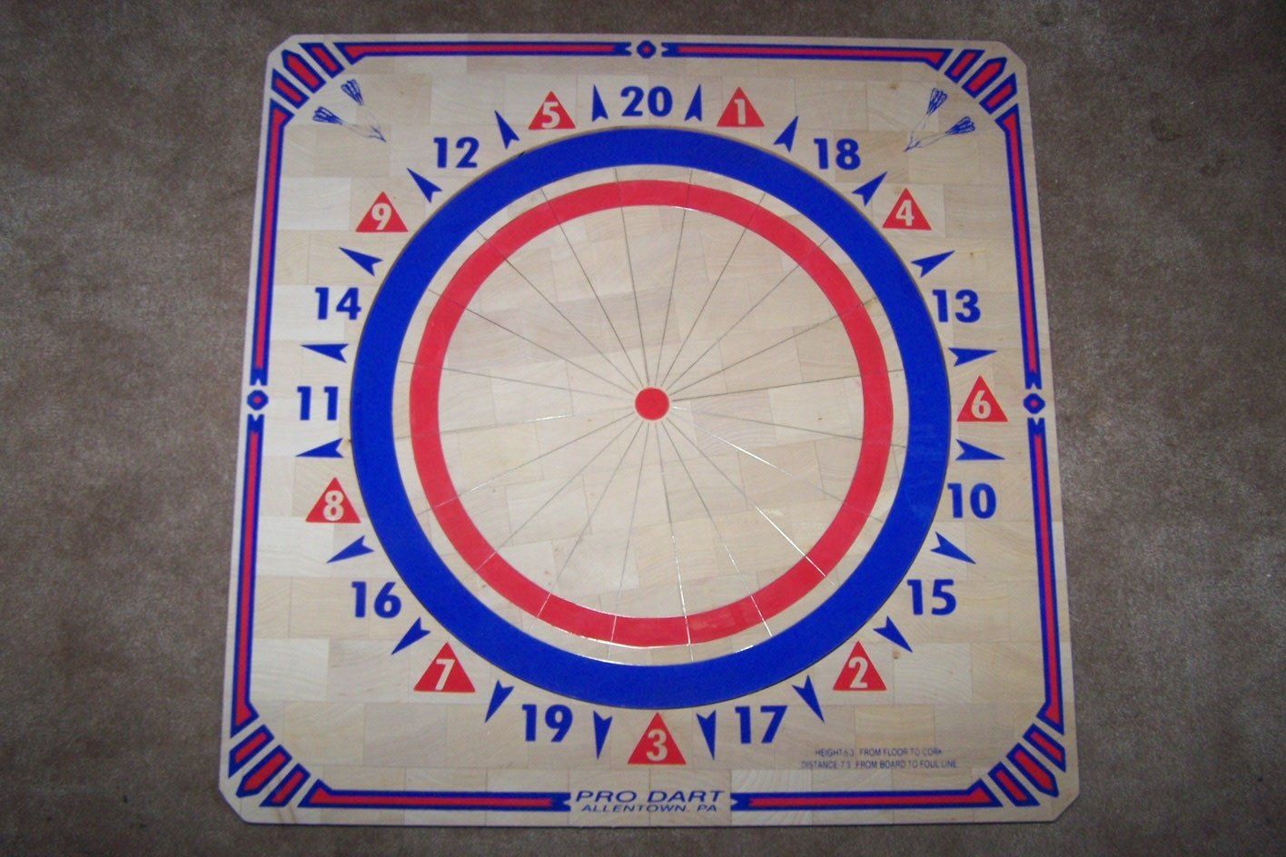 300 Prodart Red &amp; Royal  Blue Dartboard