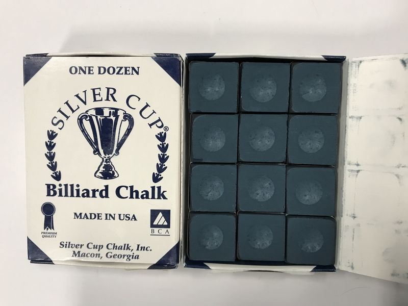 Silver Cup Chalk Navy Box of 12