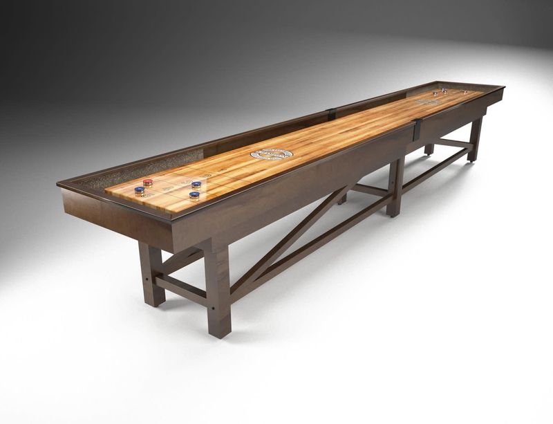 WOOD SHEFFIELD SHUFFLEBOARD TABLE