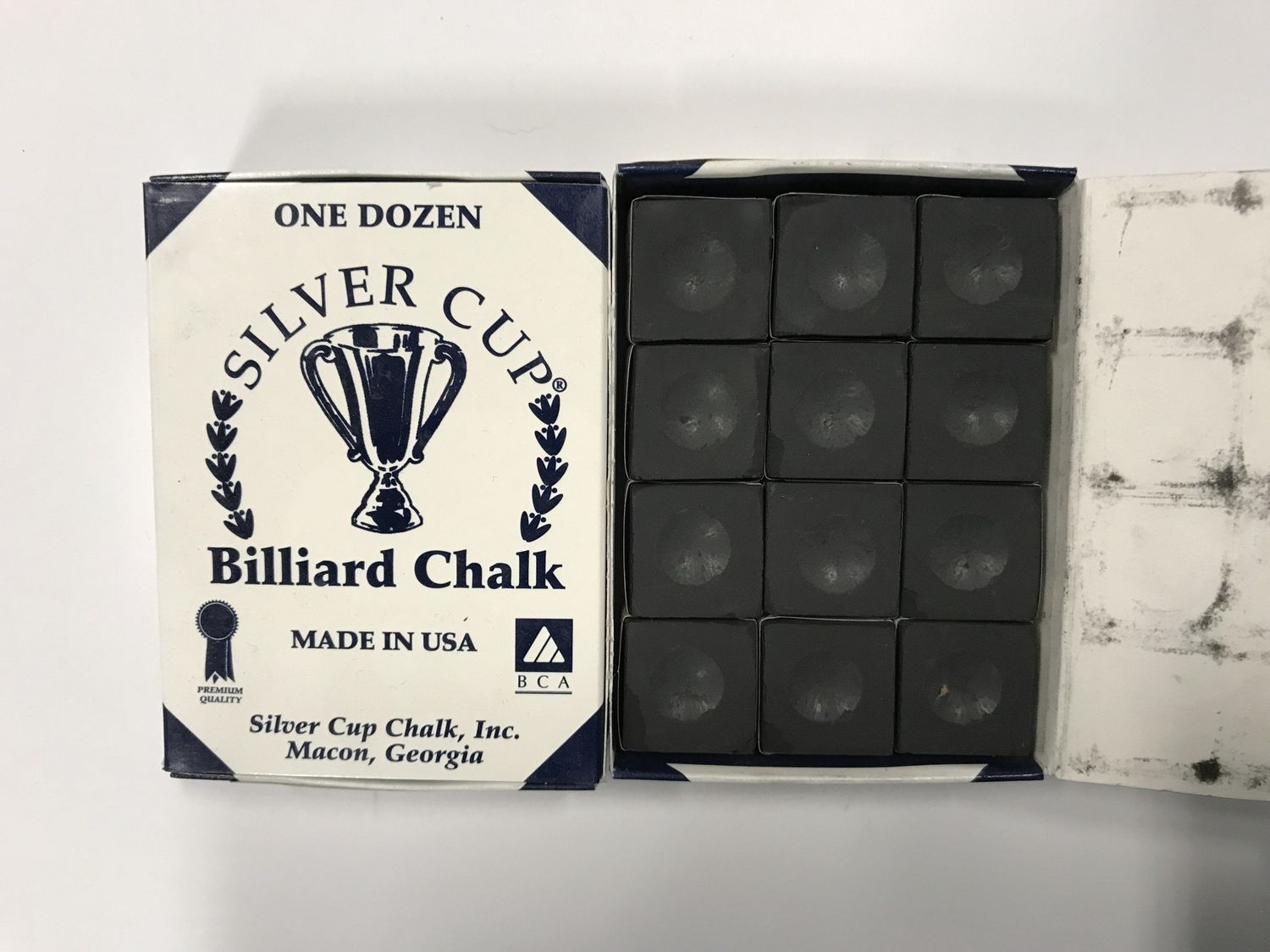 Silver Cup Chalk Black Box of 12