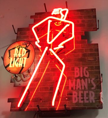 Red Lite Big Man's Beer Neon Sign