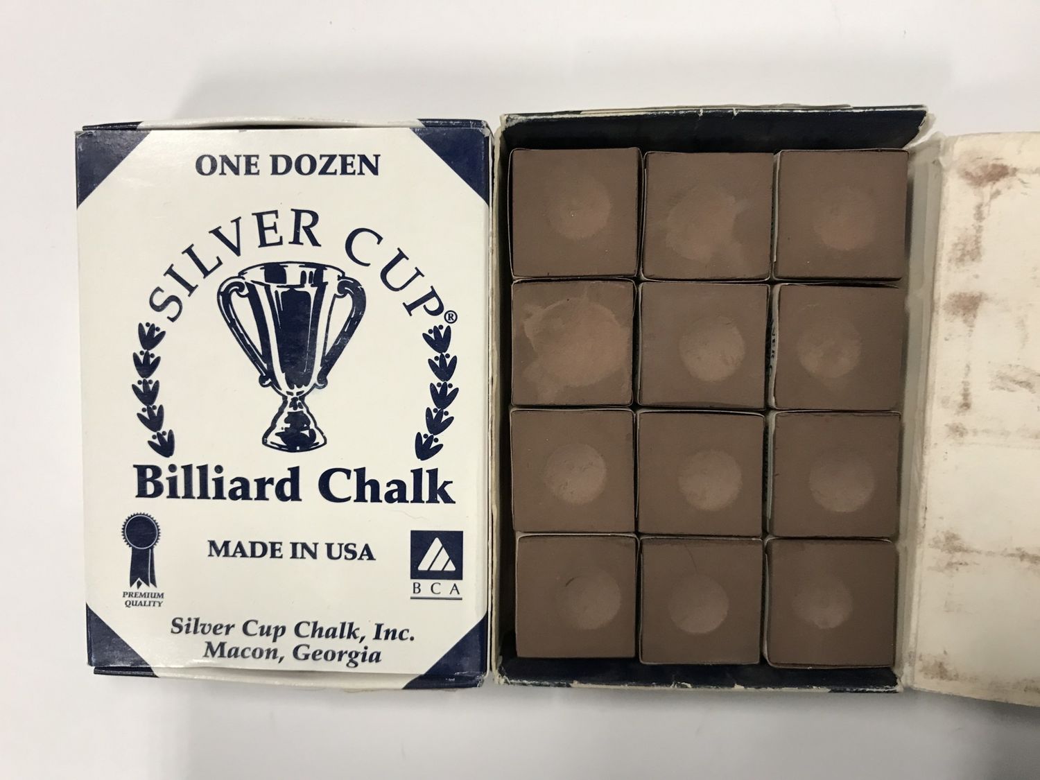 Silver Cup Chalk Brown Box of 12