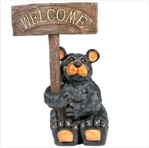 Bear Waiter Outdoor Statue Odr214
