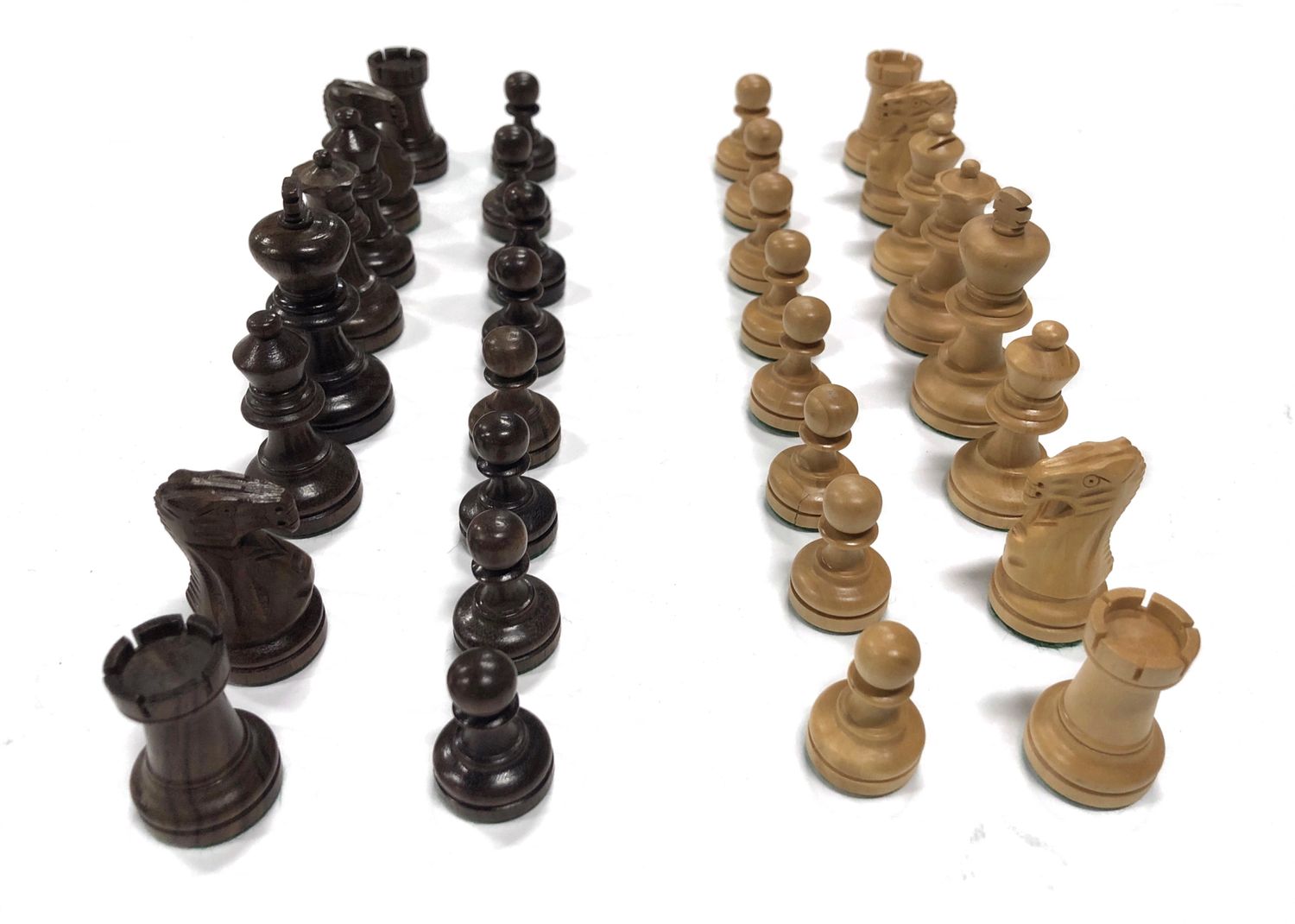 Drueke Rosewood Chessmen in bag for chessboard