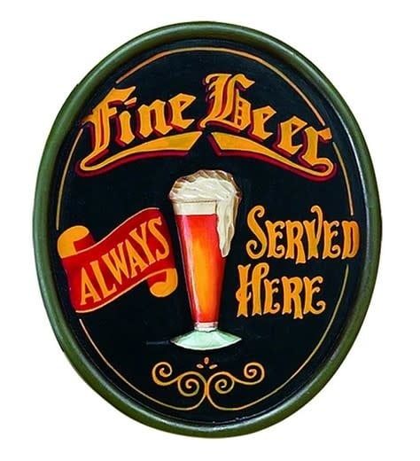 R447 Fine Beer Wooden Sign