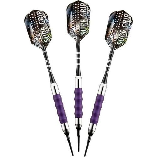 SURE GRIP PURPLE 18GM 20-0009-18 SOFT TIP DART SET