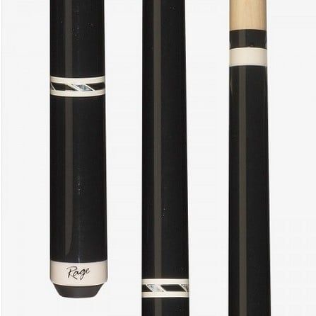 Rg96 Rage Metallic Black Night Wrapless Cue Stick