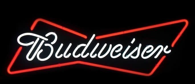 BUDWEISER BOWTIE LED NEON SIGN