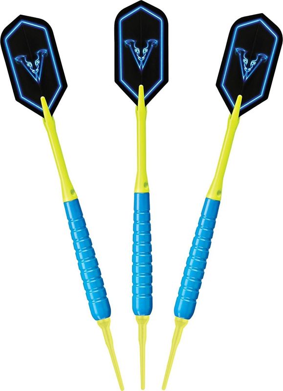 V GLO Dart VIPER SOFT TIP CART SET YELLOW/BLUE 20-4301-18